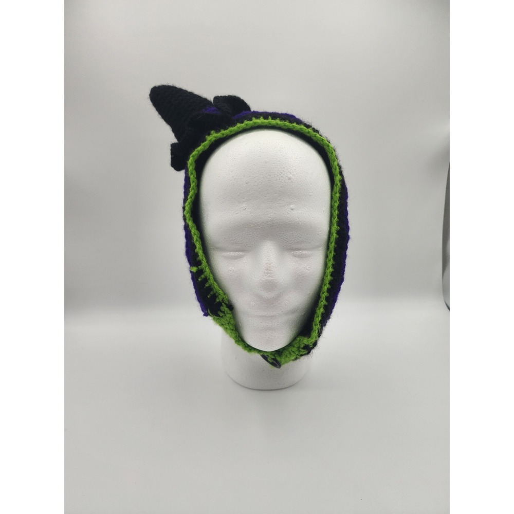 Crochet Witch Hat Ear‎ Warmer Headband Halloween Costume Cosplay Handmade